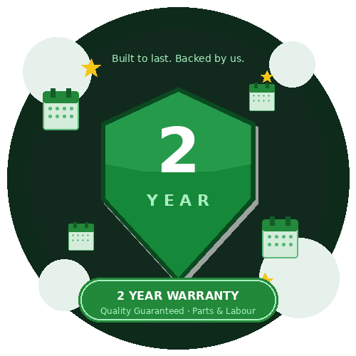 2 Year Warranty